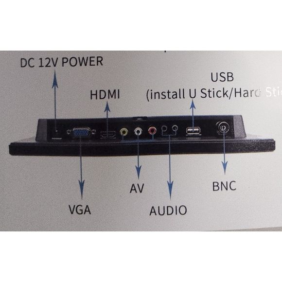 Thinlerain TFT-LCD 10.1 Hd Monitor For Mini Tv&Car Video Player&Computer Display - Picture 2 of 8